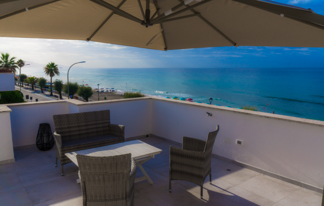 Vista dalla terrazza esclusiva delle camere Superior